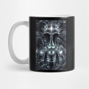 Alien UFO Science fiction fantasy art Mug